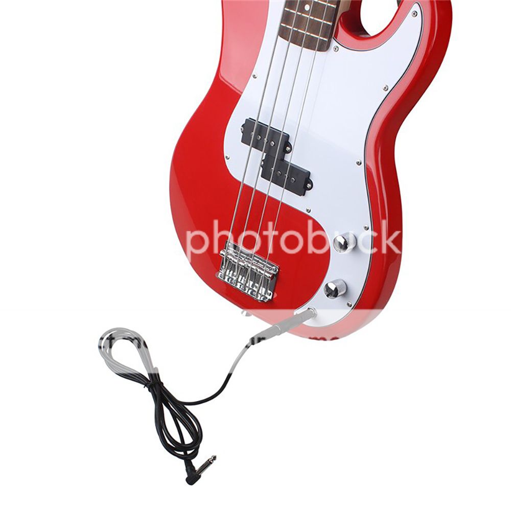 Electric Guitar Lead Cord Cable 6.35mm 1/4" Jacks For Amp Pedals